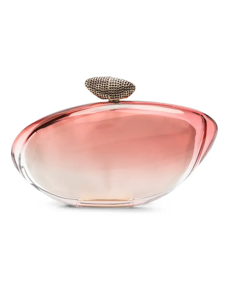 Benedetta Bruzziches crystal-embellished ombré clutch bag - Rosa Rosa