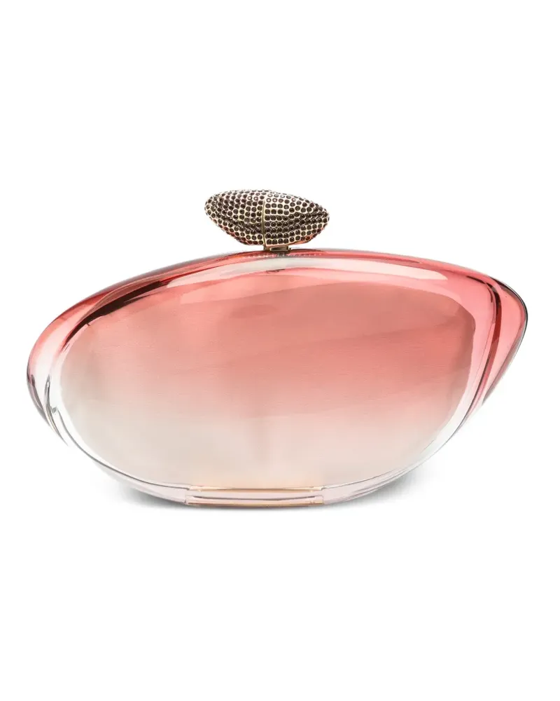 Benedetta Bruzziches Clutch mit Kristallverzierung - Rosa Rosa