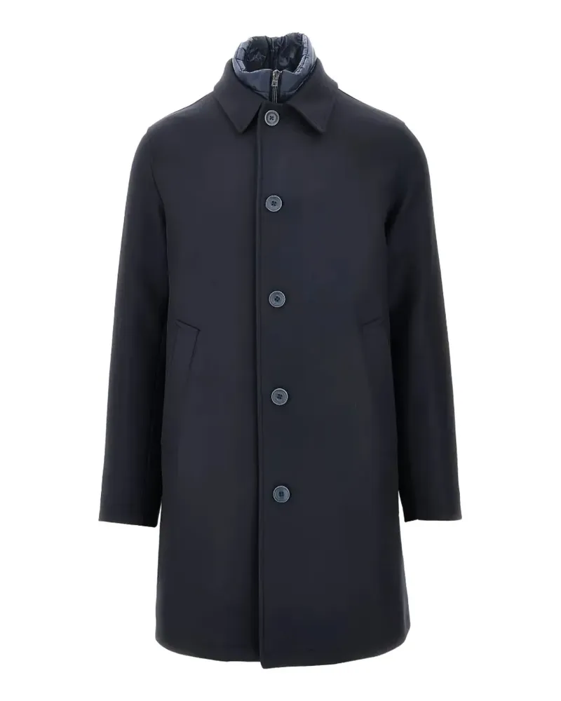 Herno layered coat - Blau Blau