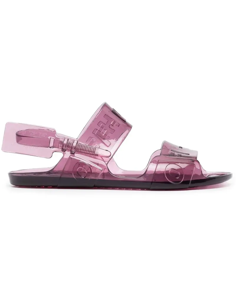 OFF-WHITE Slingback-Sandalen mit Logo - Violett Violett