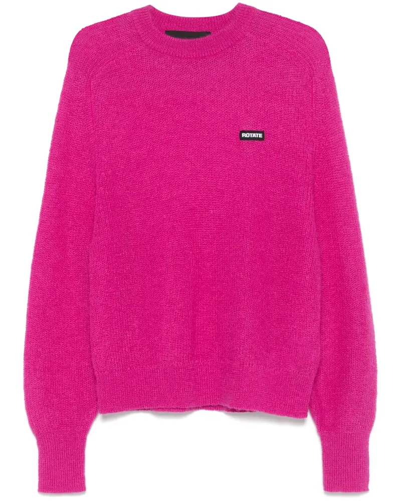 ROTATE Birger Christensen Pullover mit Logo - Rosa Rosa