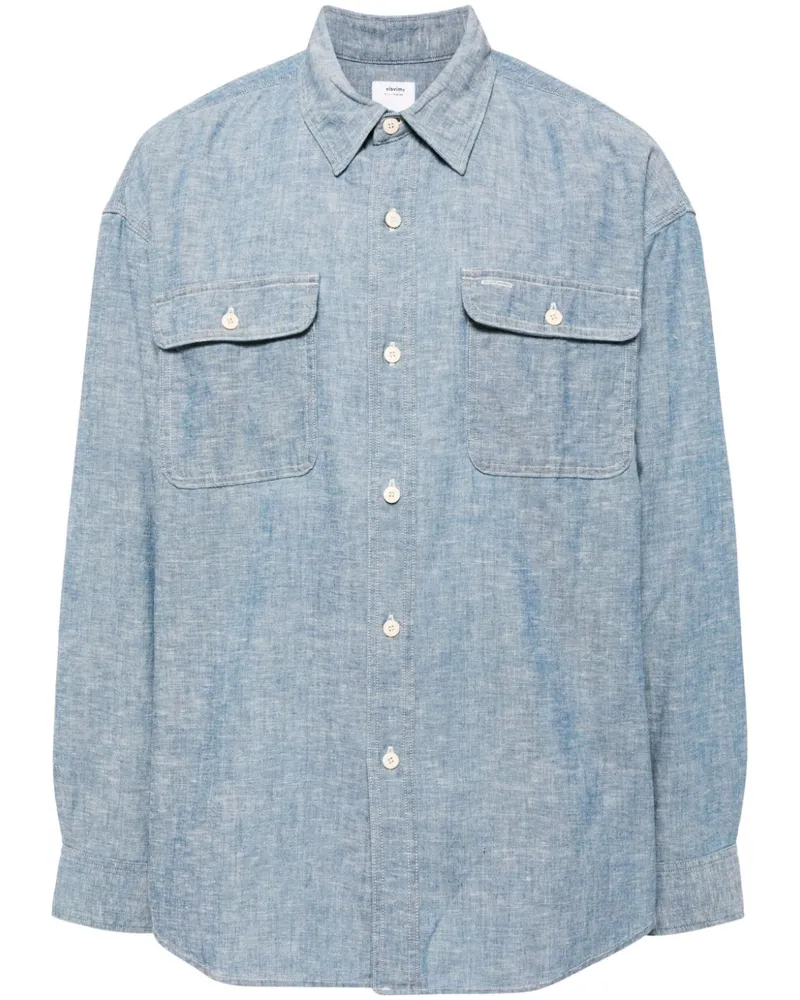 Visvim Geknöpftes Hemd - Blau Blau