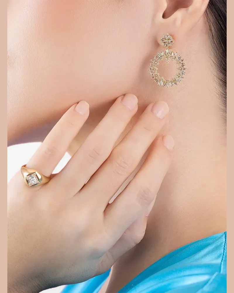 Suzanne Kalan 18kt Gelbgold-Siegelring mit Diamanten Gold