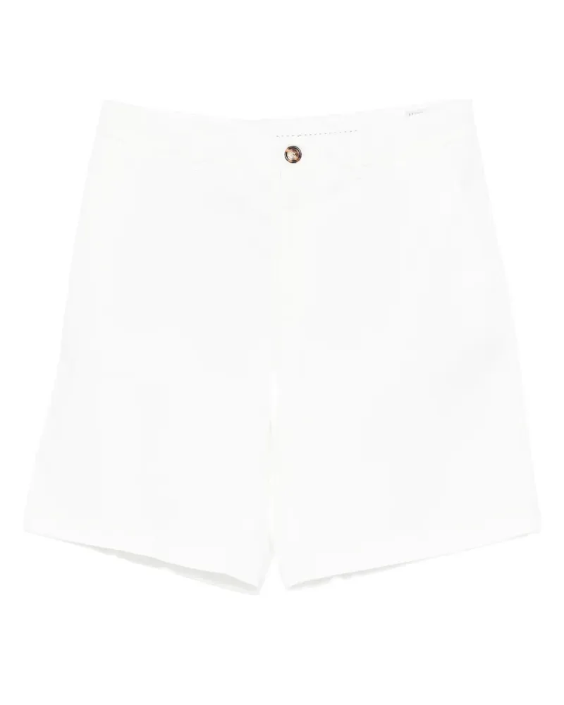 Brunello Cucinelli Shorts mit Knöpfen - Weiß Weiß