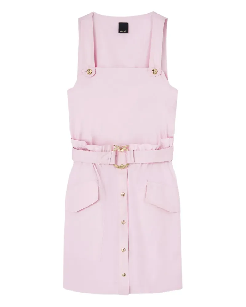 Pinko Geknöpftes Kleid mit Gürtel - Rosa Rosa