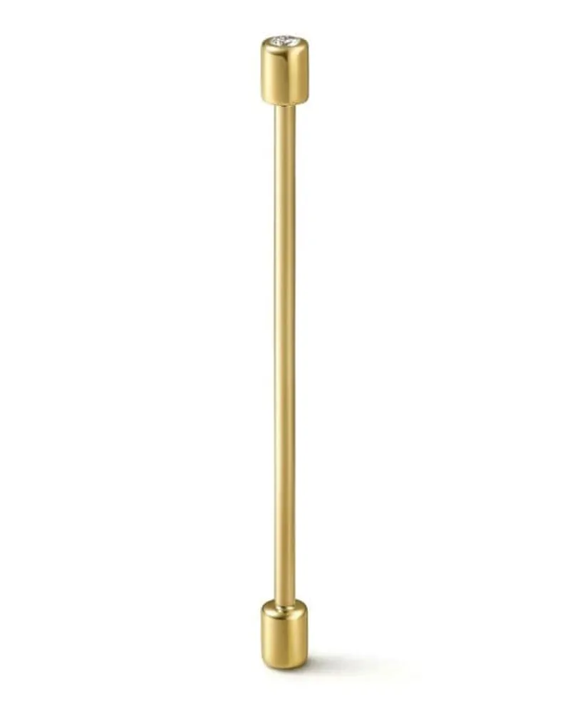 SHIHARA 18kt Twist Pin 03 Gelbgoldohrring Gold
