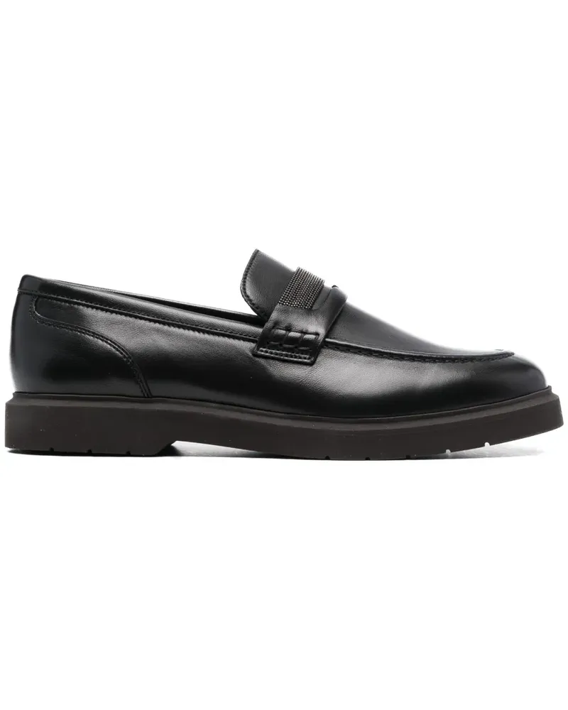 Brunello Cucinelli Verzierte Loafer - Schwarz Schwarz