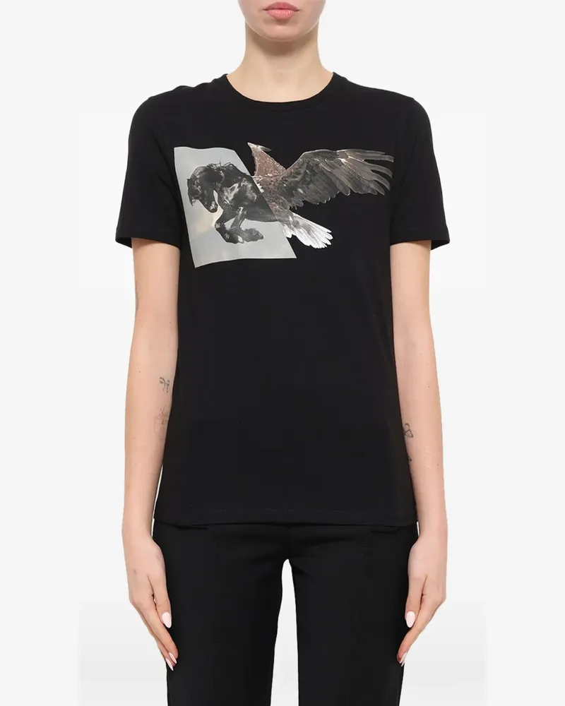 Neil Barrett graphic-print T-shirt - Schwarz Schwarz