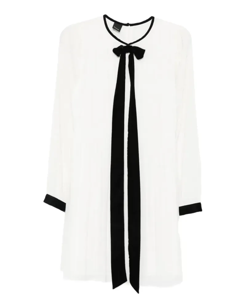 Pinko Minikleid mit Schleife - Weiß Weiß