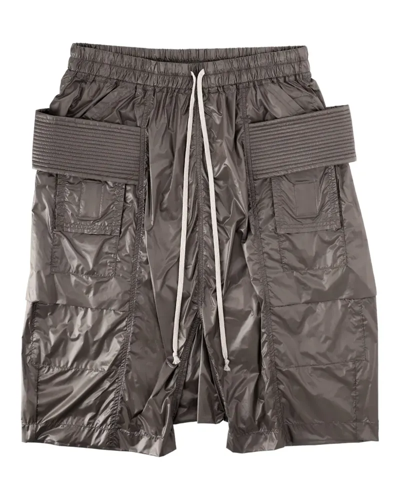 DRKSHDW by Rick Owens quilted drawstring shorts - Grau Grau