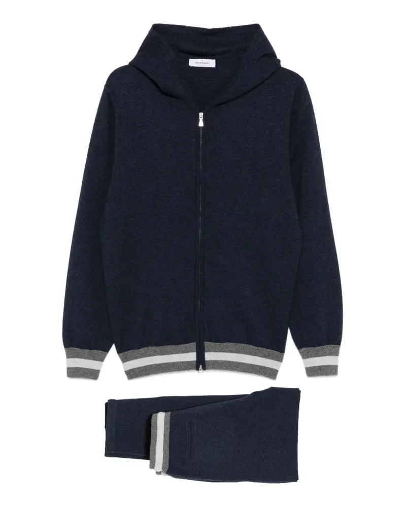 Gran Sasso Jogginganzug mit Kapuze - Blau Blau