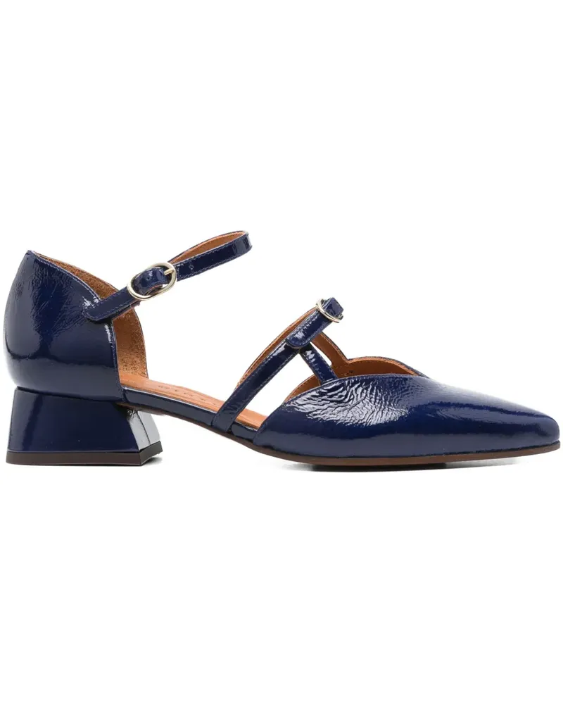 Chie Mihara Pumps mit doppelter Schnalle 30mm - Blau Blau
