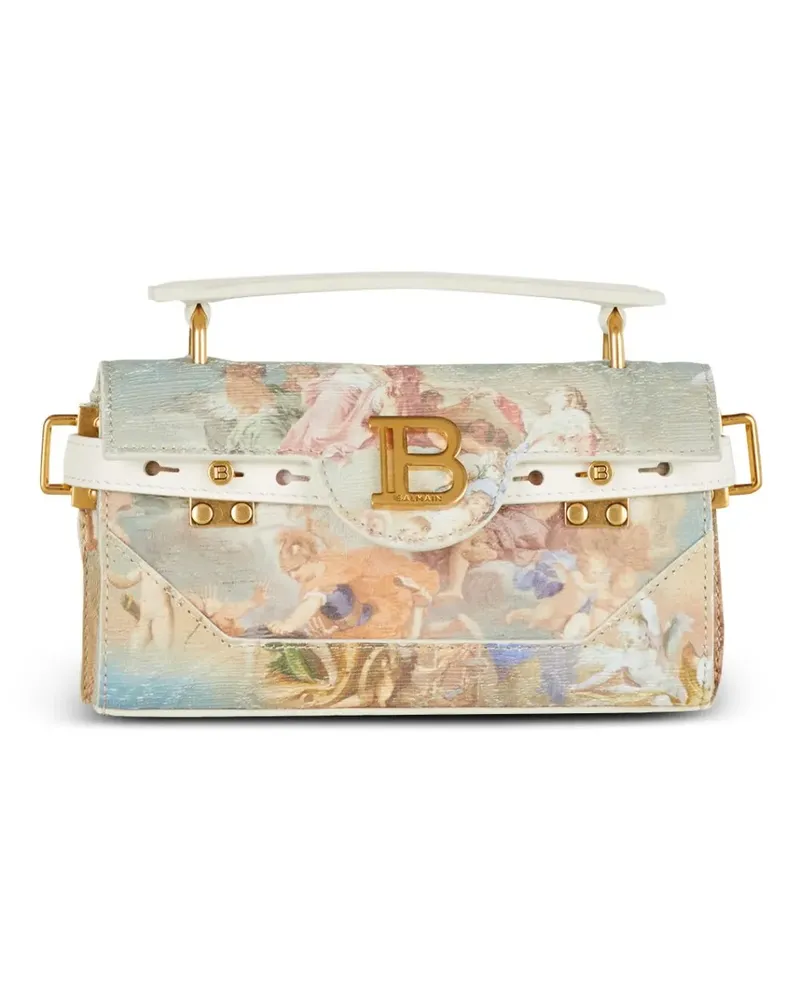 Balmain B-Buzz 19 Tasche mit Print - Blau Blau
