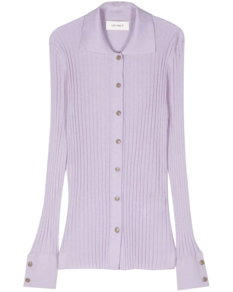 Lisa Yang Aria Cardigan aus Kaschmir Violett