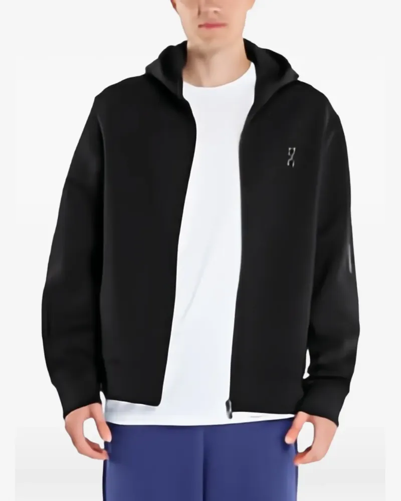 ON Hoodie mit Reißverschluss - Schwarz Schwarz