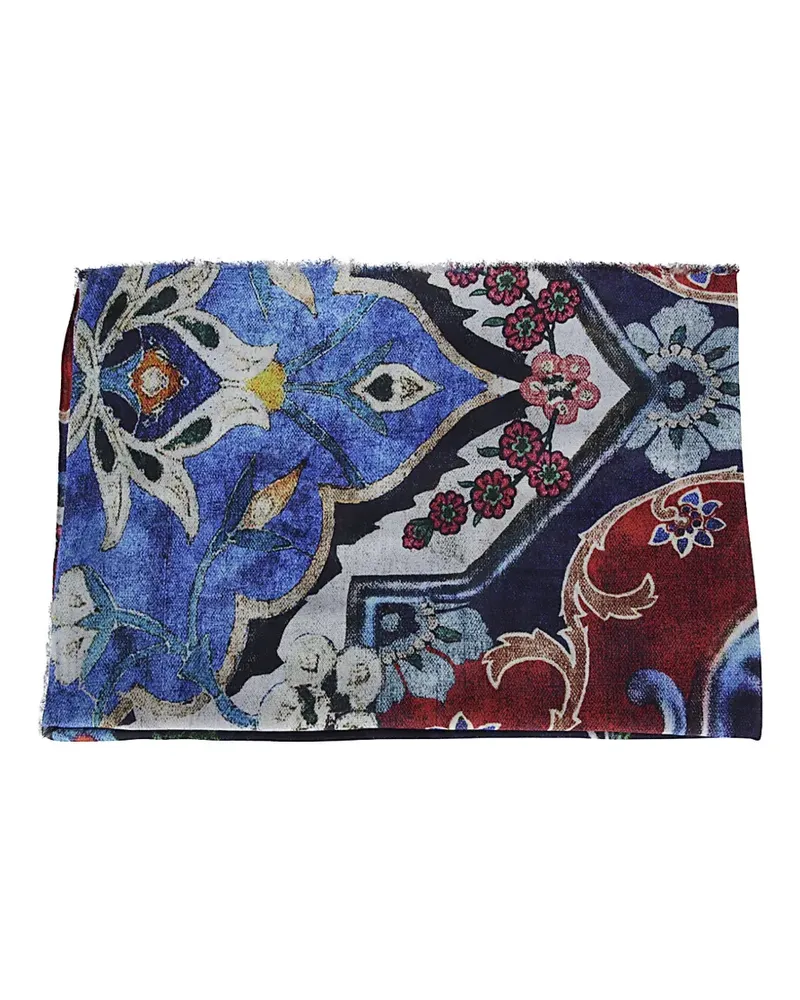 Faliero Sarti Bluette Carpet floral-print scarf - Blau Blau