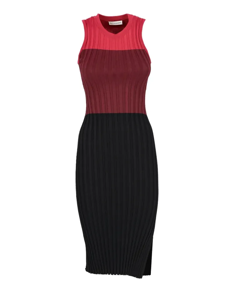 Altuzarra ribbed-knit colour-block dress - Rot Rot