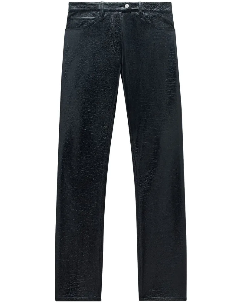 Courrèges Gerade Hose - Schwarz Schwarz