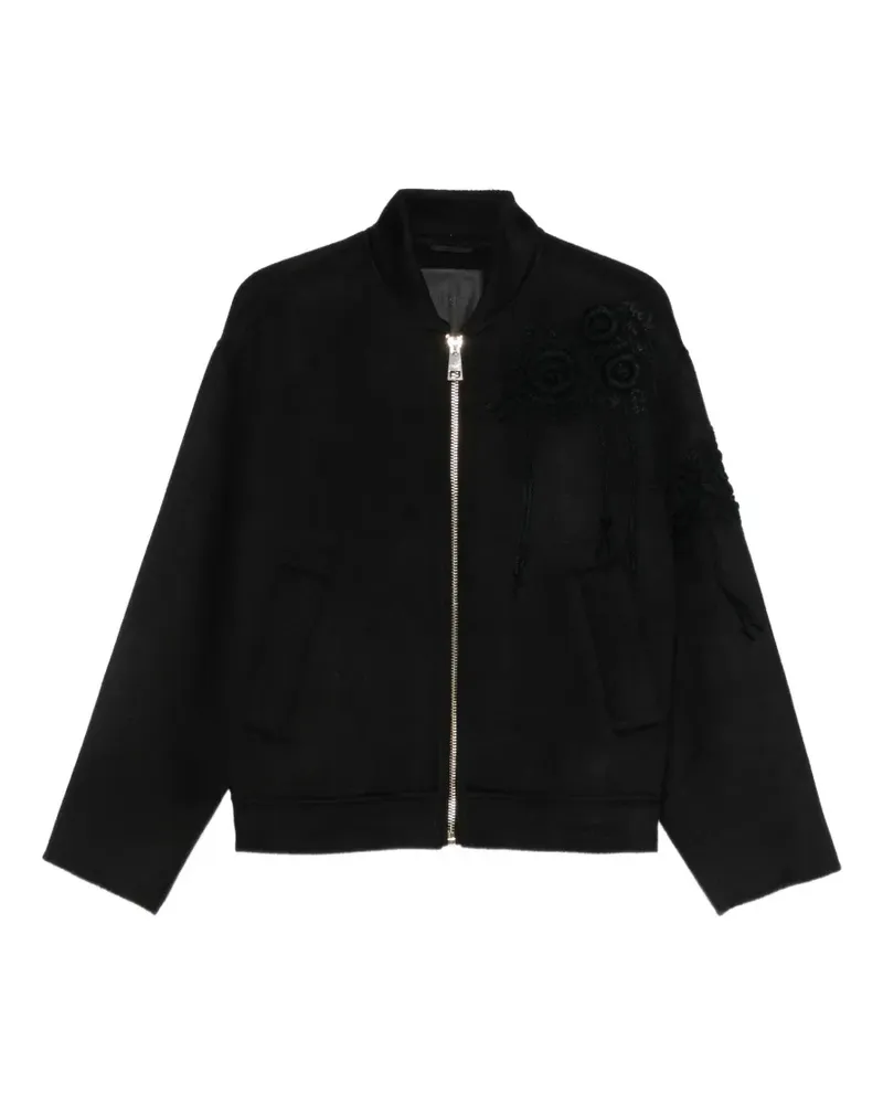 Liu Jo embroidered tassel-detail jacket - Schwarz Schwarz