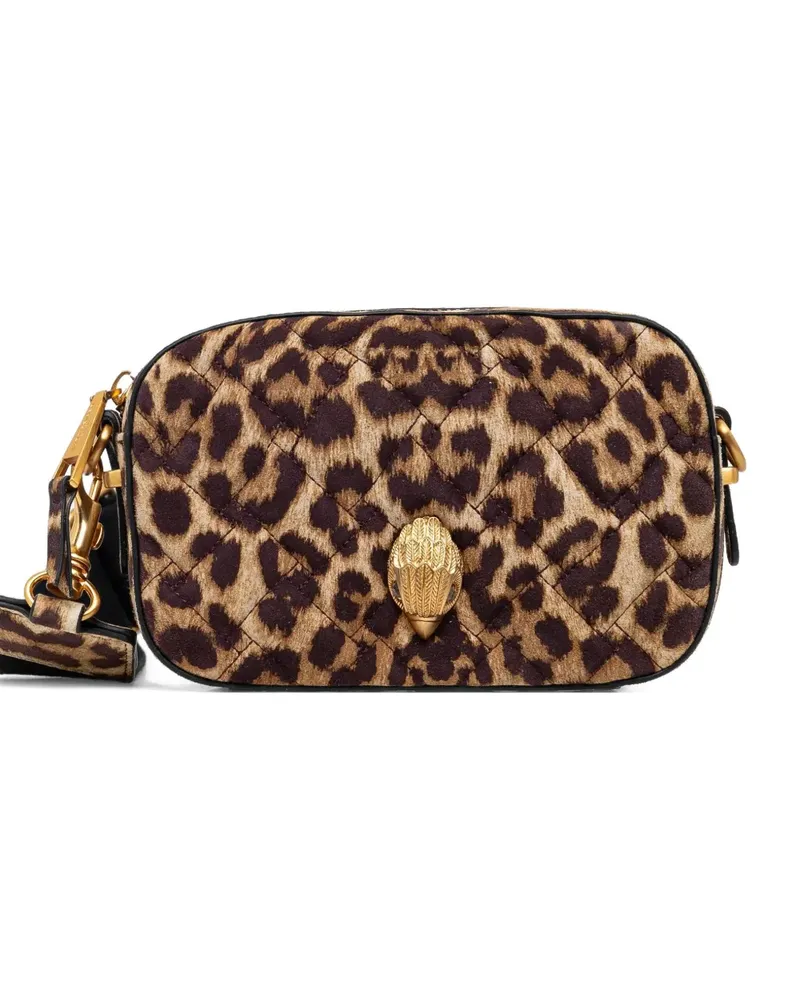 Kurt Geiger Kleine Umhängetasche mit Leoparden-Print - Braun Braun