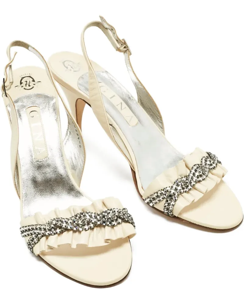 Gina Sandalen mit Kristallen - Nude Nude