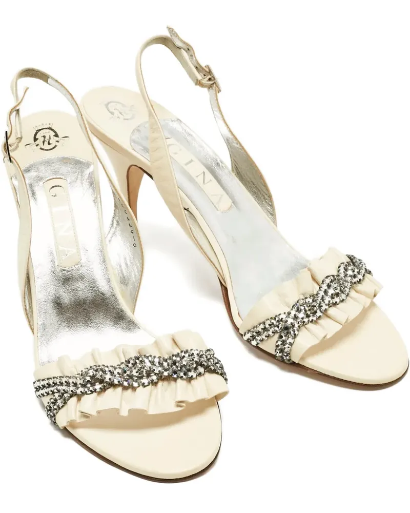 Gina Sandalen mit Kristallen - Nude Nude