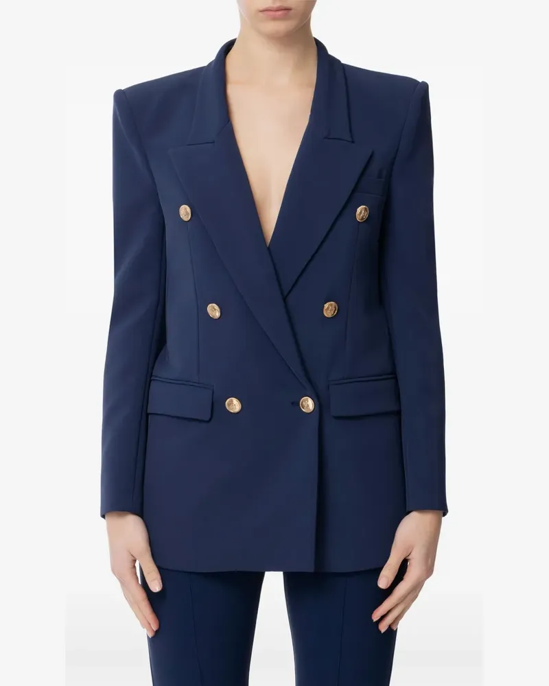 Elisabetta Franchi Doppelreihiger Blazer - Blau Blau