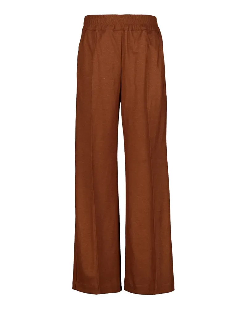 120% Lino Palazzohose mit elastischem Bund - Braun Braun