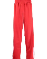 adidas Straight-Leg-Hose mit Streifen Rot