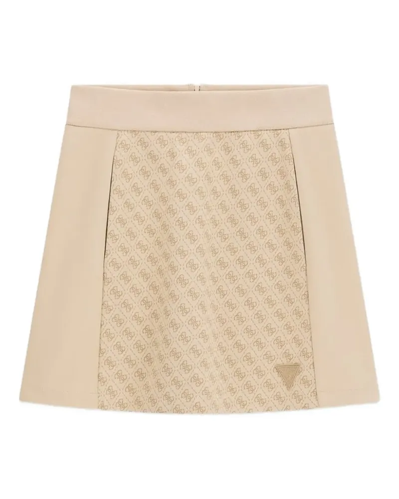 Guess Minirock mit Monogramm-Print - Nude Nude