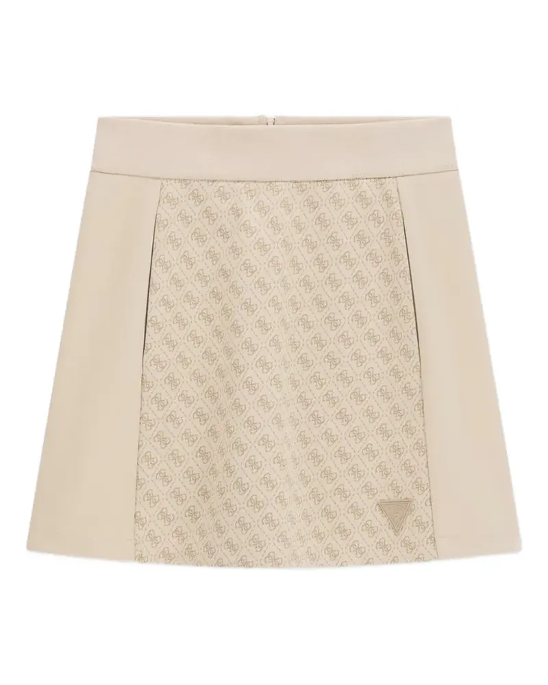 Guess Minirock mit Monogramm-Print - Nude Nude