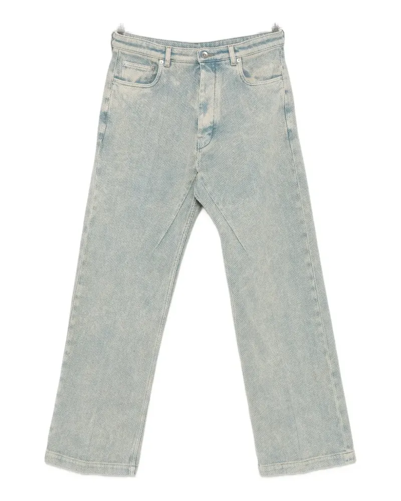 Rick Owens honeycomb-textured jeans - Blau Blau