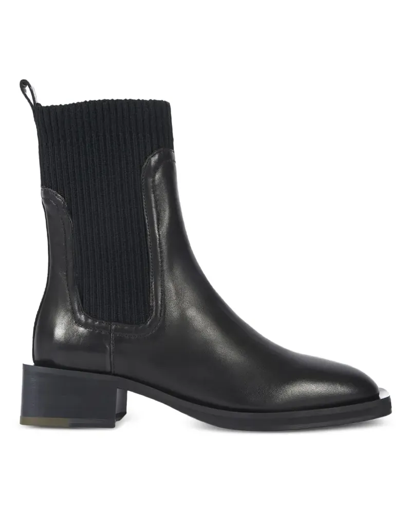 Paul Smith Matola Chelsea-Boots aus Rippstrick - Schwarz Schwarz