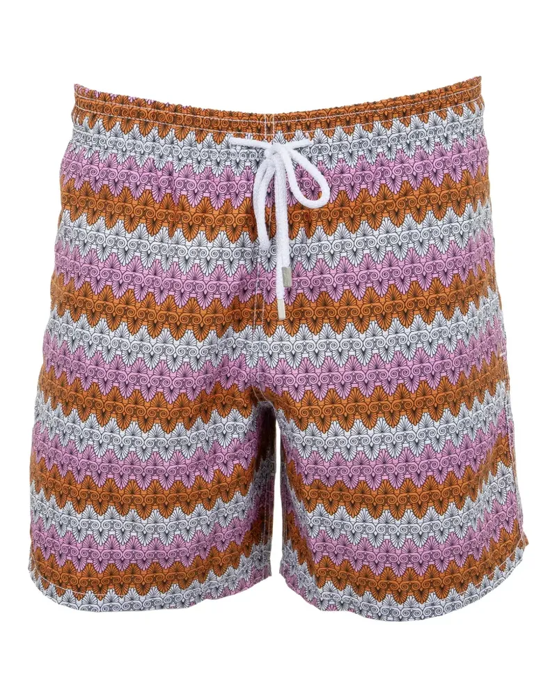 Vilebrequin Badeshorts mit geometrischem Print - Orange Orange