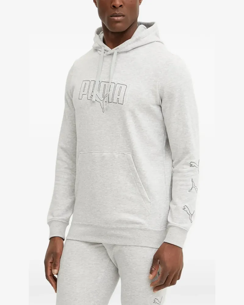 Puma Hoodie mit Logo-Stickerei - Grau Grau