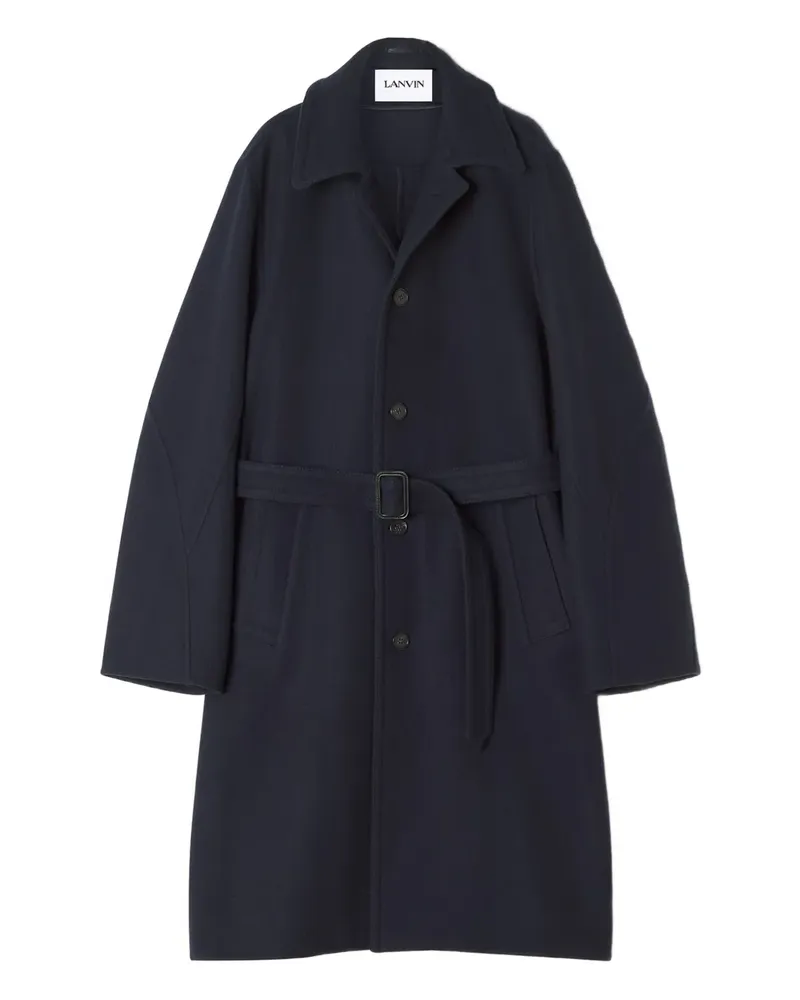 Lanvin Mantel mit Gürtel - Blau Blau