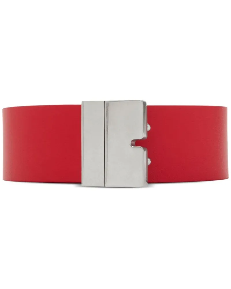 Burberry B Cut Gürtel aus Leder - Rot Rot