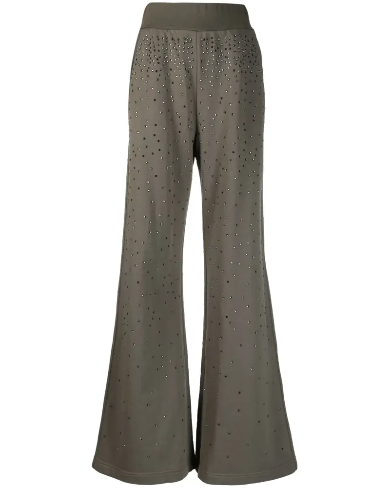 Blumarine Hose mit Kristallen - Grün Grün