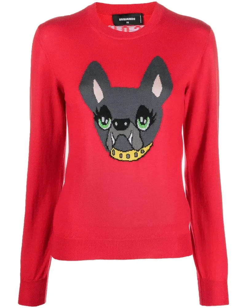 Dsquared2 Icon Dog Pullover - Rot Rot