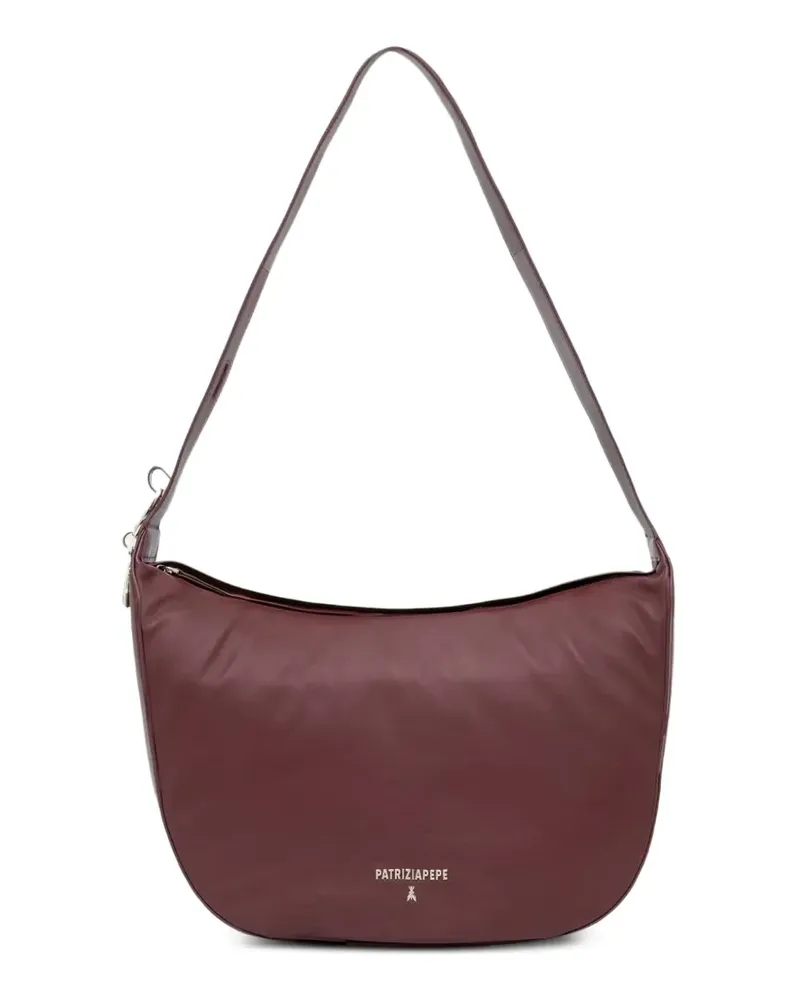 Patrizia Pepe Schultertasche mit Logo-Schild - Rot Rot