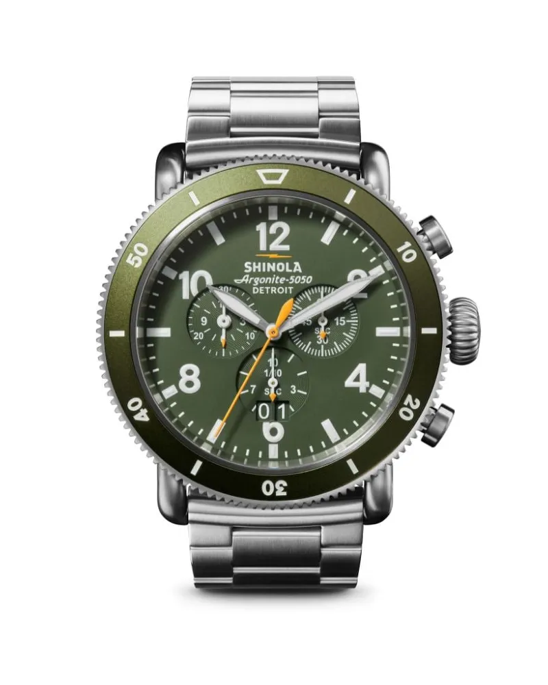 SHINOLA The Runwell Sport Chrono 48mm - Silber Silber