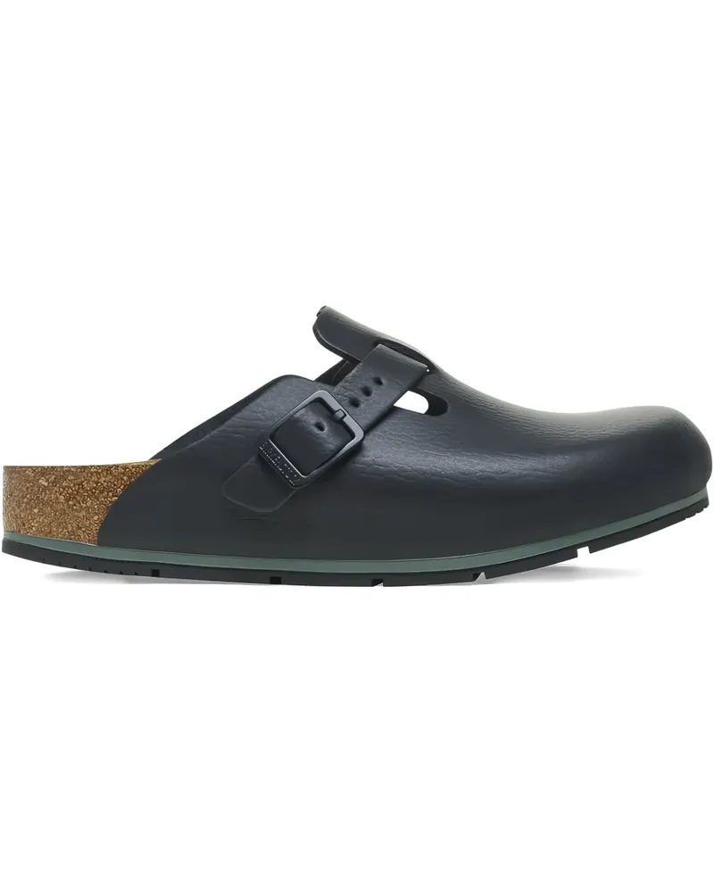 Birkenstock Slipper mit Schnalle - Schwarz Schwarz