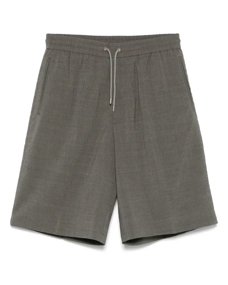 Paul Smith Seersucker-Shorts mit geradem Bein - Grau Grau