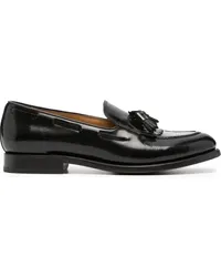 FURSAC Loafer aus Lackleder mit Quasten Schwarz