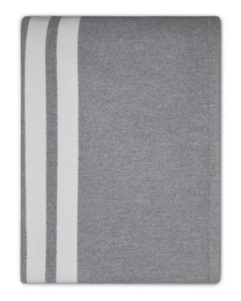 Thom Browne striped blanket - Grau Grau