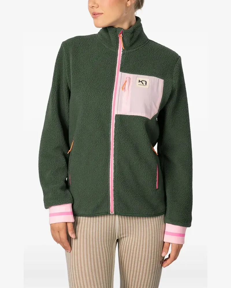 Kari Traa Røthe fleece-texture zip-up jacket - Grün Grün