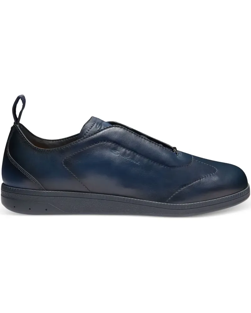 Santoni Klassische Slip-On-Sneakers - Blau Blau