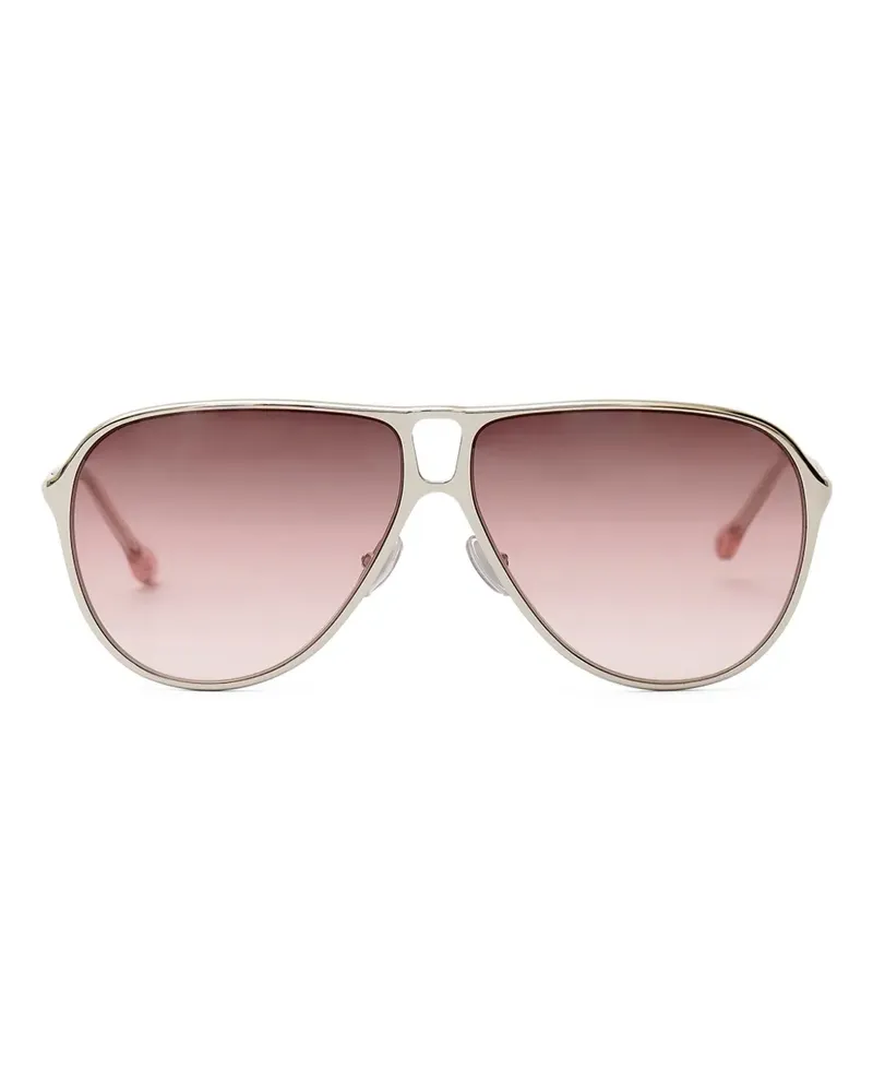 Isabel Marant Sonnenbrille mit Metallgestell - Silber Silber