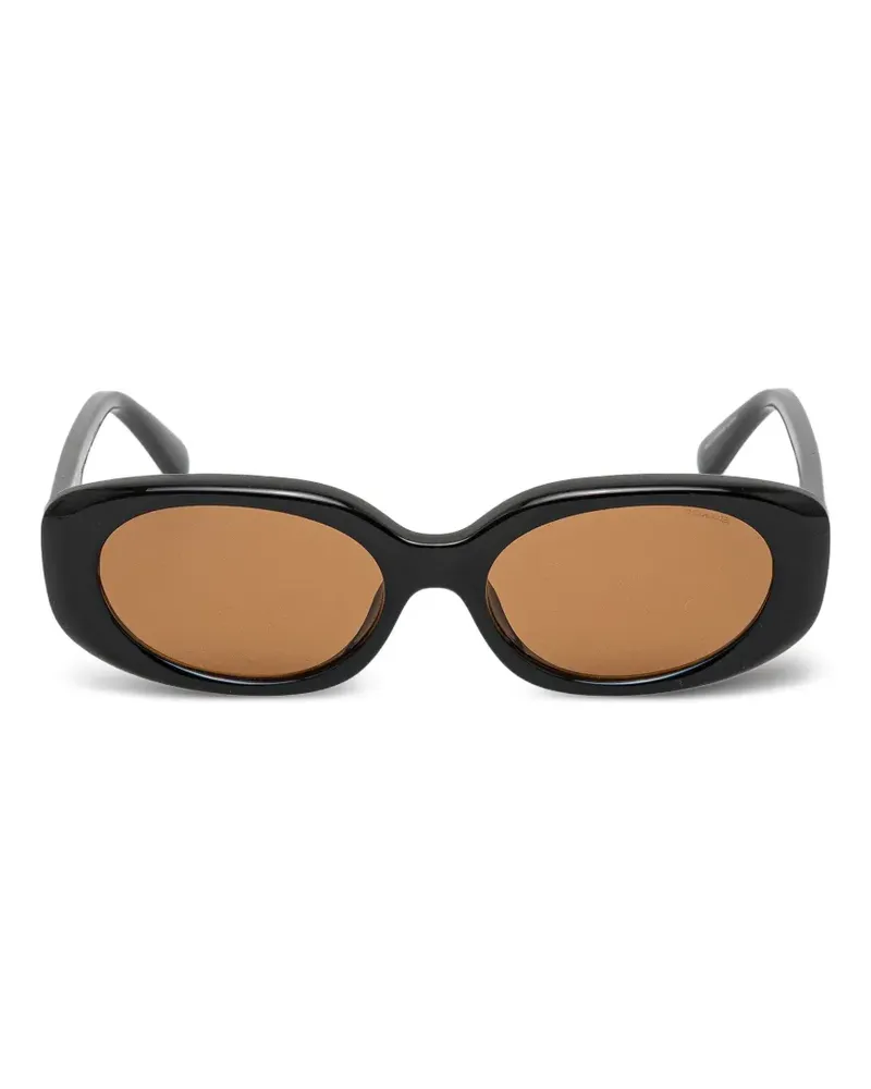 Coach oval-frame sunglasses - Schwarz Schwarz