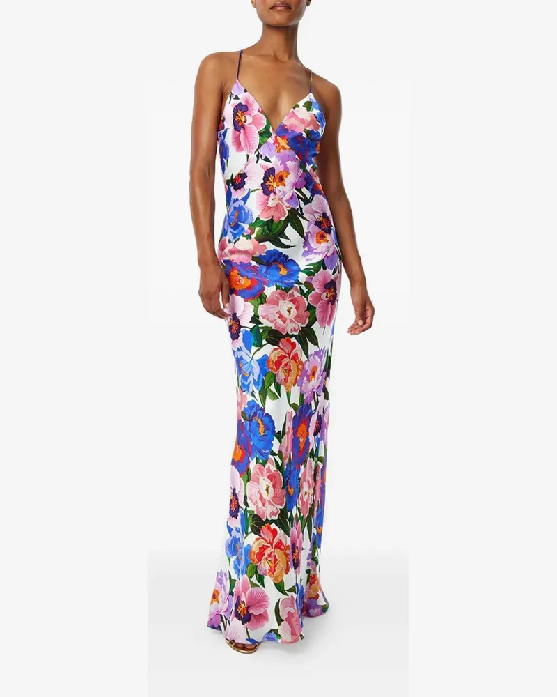 Borgo De Nor Olive floral-print maxi dress - Weiß Weiß